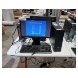 HP EliteDesk 800 G1 SFF Computer, HP EliteDisplay E201 Monitor, HP Keyboard, Power Cord 
