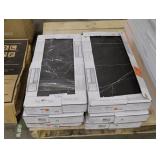 Corso Italia porcelain Impero Black 12x24" tile