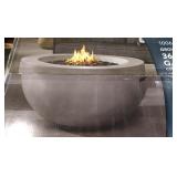 Hampton Bay Grove Park 36in Stone Propane Outdoor Fire Pit