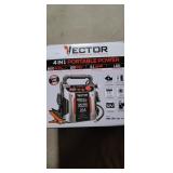 Vector 4 in 1 portable power- 800 amp jump starter, 120 PSI air compressor, 3.1 amp USB power, LED w