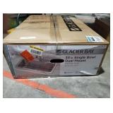 Glacier Bay 33" Single Bowl Dual Mount Kitchen Sink