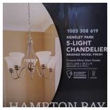 Hampton Bay Kensley Park 5-Light Chandelier