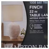 Hampton Bay Finch 22in Table Lamp