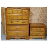 Chest of Drawers with Matching Nightstand