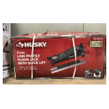 Husky 3-Ton Low Profile Floor Jack with Quick Lift