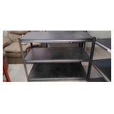3 shelf metal shelving