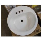 Bootz 19" round metal sink basin