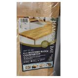 Hampton Bay 4 ft. L x 25 in. D Unfinished Birch Solid Wood Butcherblock Countertop