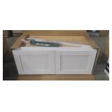 Hampton Bay Courtland 30 in. W x 12 in. D x 12 in. H Assembled Shaker Wall Bridge Kitchen Cabinet in