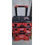 Husky 19 drawer rolling tool chest 6 wheel, heavy duty construction with built in outlet and USB plu