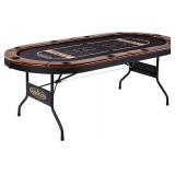 Barrington Poker Multiple Styles Folding Poker Table & Chip Set