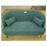 Teal loveseat