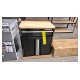 Husky 28 in. W x 32.8 in. H x 18.3 in. D 24-Gauge Steel 1-Drawer 2-Door Garage Base Cabinet