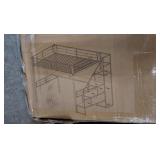 Loft Bed w/ Desk & Small Wardrobe