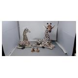 (4) Giraffe Statuettes/Figurines