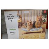 The Cuddle Collab small/medium platform pet bed with mattress 