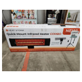 Heat Storm Tradesman 1500-Watt Electric Outdoor Infrared Quartz Portable Space Heater with Tripod, W