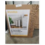 StyleWell Stainless Steel Semi-Round Step Can