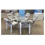 Patio Set with 6 Chairs and Table