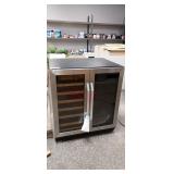 Lanbo 30in 33 Bottle & 70 Can Wine Cooler Refrigerator