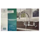 Peerless Two Handle Wall Mount Kitchen Faucet