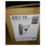 Telford by Kichler Alabaster Swirl Glass Wall Sconce Light