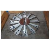 Evursua 24 Inch Modern Farmhouse Windmill Clock