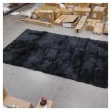 Shag non-slip area rug 5x8