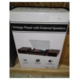 Vinyl Record Player with Speakers