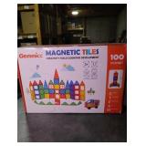 Gemmicc Magnetic Tiles 100 PCS with 2 Cars