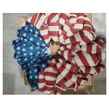 20Inch Patriotic Burlap Wreath