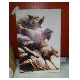 MALEDO Jesus and Lamb Canvas Wall Art 