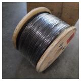 Spool of steel threaded cable