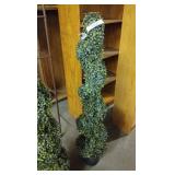 Faux topiary plant decor