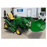 2021 John Deere Tractor, Includes Mower Deck, Snow Scoop & Bucket! ONLY 170 hours