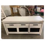 Bench w/ 3 Storage Boxes