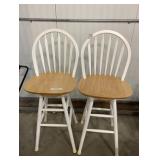 (2) Swivel Stools w/ Backs
