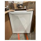 Courtland 24 in. W x 12 in. D x 30 in. H Assembled Shaker Wall Kitchen Cabinet in Polar White