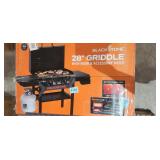 2-Burner Propane Outdoor Griddle with Hood in Black
