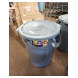 Brute 44 Gal. Grey Round Vented Trash Can