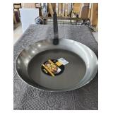 Matfer Bourgeat Black Carbon Steel Frying Pan, 15"