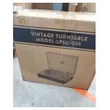 LP&No.1 Vinyl Record Player with Built-in Speakers