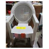 Fidji High Back Resin Outdoor Dining Chair