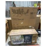 Glenridge Falls 7-Piece Metal Padded Sling Rectangular Outdoor Dining Set