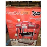 4-Quart Red Hot Oil Movie Theater Style Popcorn Machine