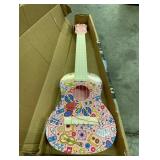 LeeQee 21in Colorful Graffiti Ukulele Guitar