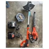 Black and Decker Leaf Blower and Weed Wacker