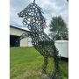 10ft Horse Statue - made of real horse shoes