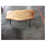 Live edge cedar wood coffee table