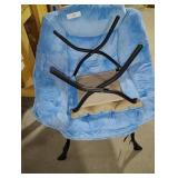 Fabric Lazy Chair with Ottoman